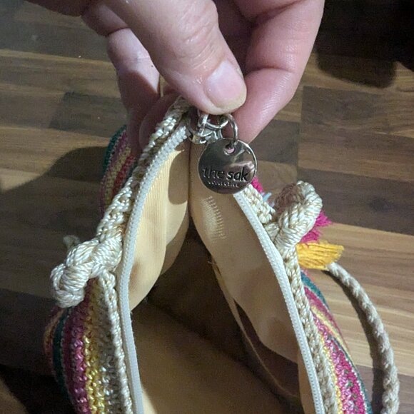 The Sak rainbow colored crochet boho Sak bag - Picture 5 of 15